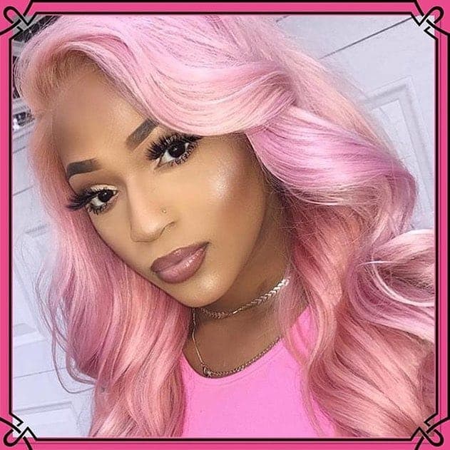 pink and black hairstyles